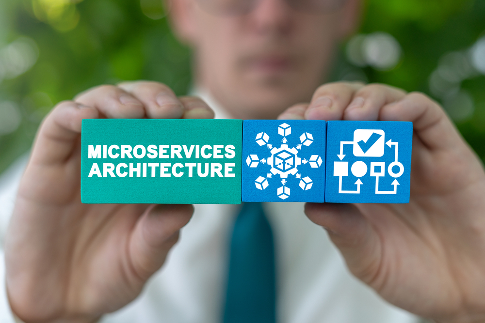 Microservices architecture concept